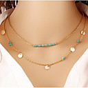 Women's Choker Necklace Chain Necklace Layered Vintage Boho Chrome Gold 45 cm Necklace Jewelry 1pc For Daily Work / Collar Necklace / Charm Necklace / Collar Necklace