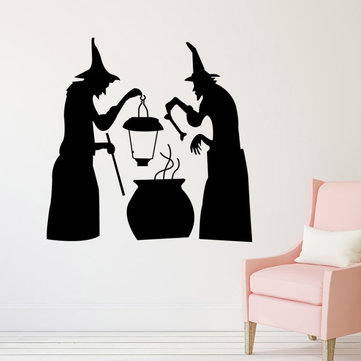Halloween Witch Lights Stickers