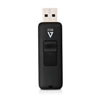 V7 VF22GAR-3E - USB-Flash-Laufwerk - 2GB - USB2.0 - Schwarz (VF22GAR-3E)