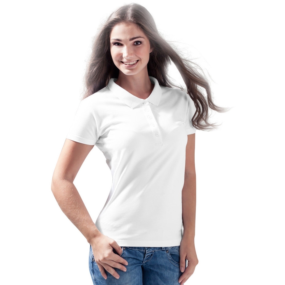 Cotton Addict Womens Cotton Jersey Short Sleeve Polo Shirt XL - UK Size 16