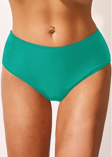 ROTITA Mint Green Mid Waist Swimwear Panty