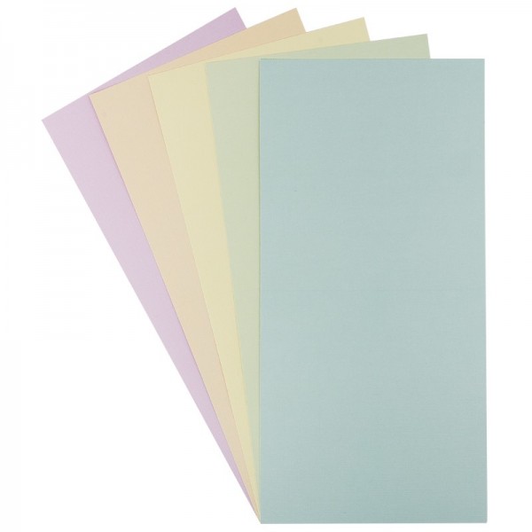Grußkarten in Leinen-Optik, 16x16 cm, 5 Farben, Pastelltöne, inkl. Umschläge,...