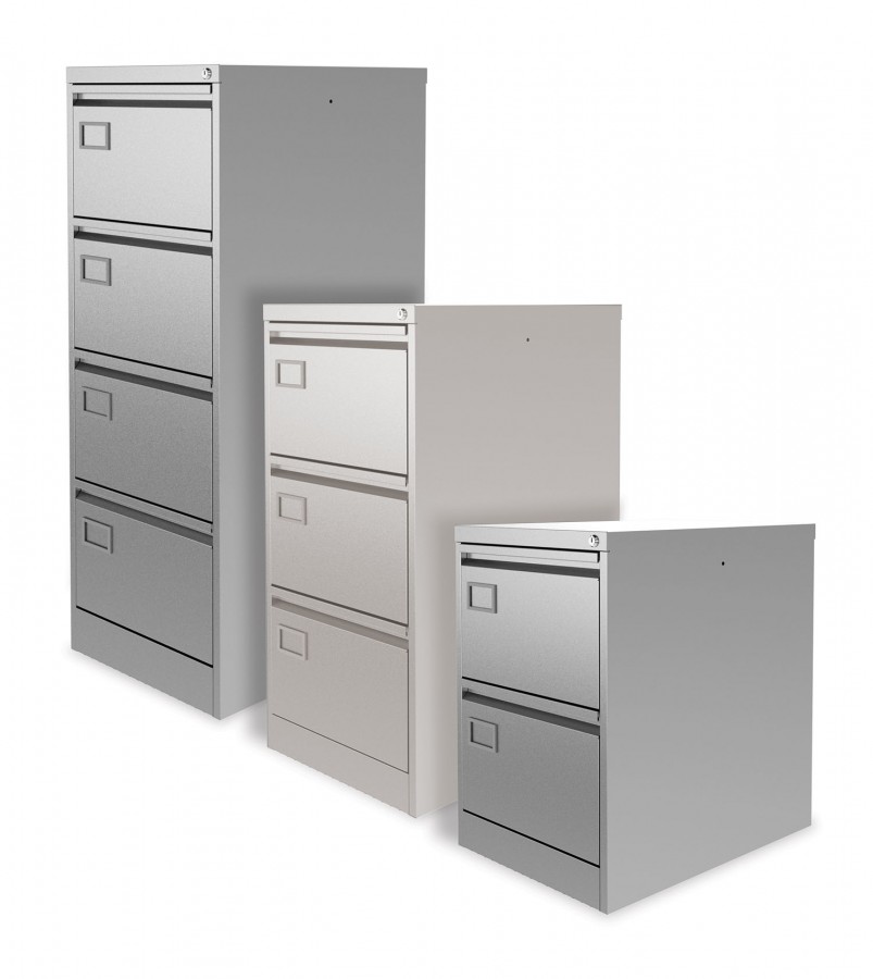 Executive 3 Drawer Filing Cabinet A4- Signal White