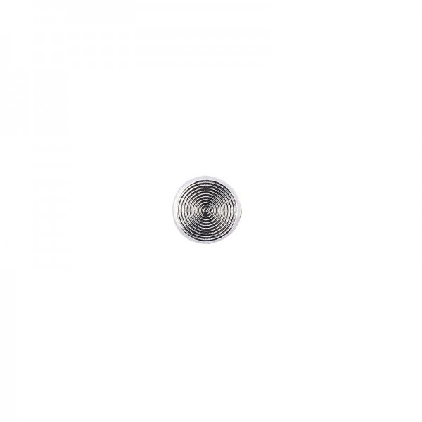 Hot-Fix Metallic-Relief-Nieten 2 zum Aufbügeln, Ø 6mm, silber, 100 Stück