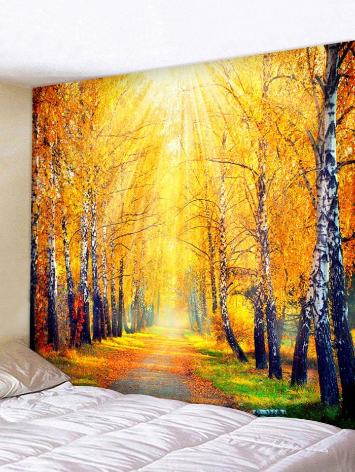 Fall Tree Printed Tapestry Wall Art Decoration