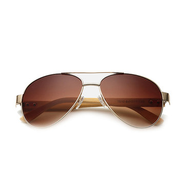 HD Bamboo Frame Sunglasses  Outdoor Driving Eyeglasses