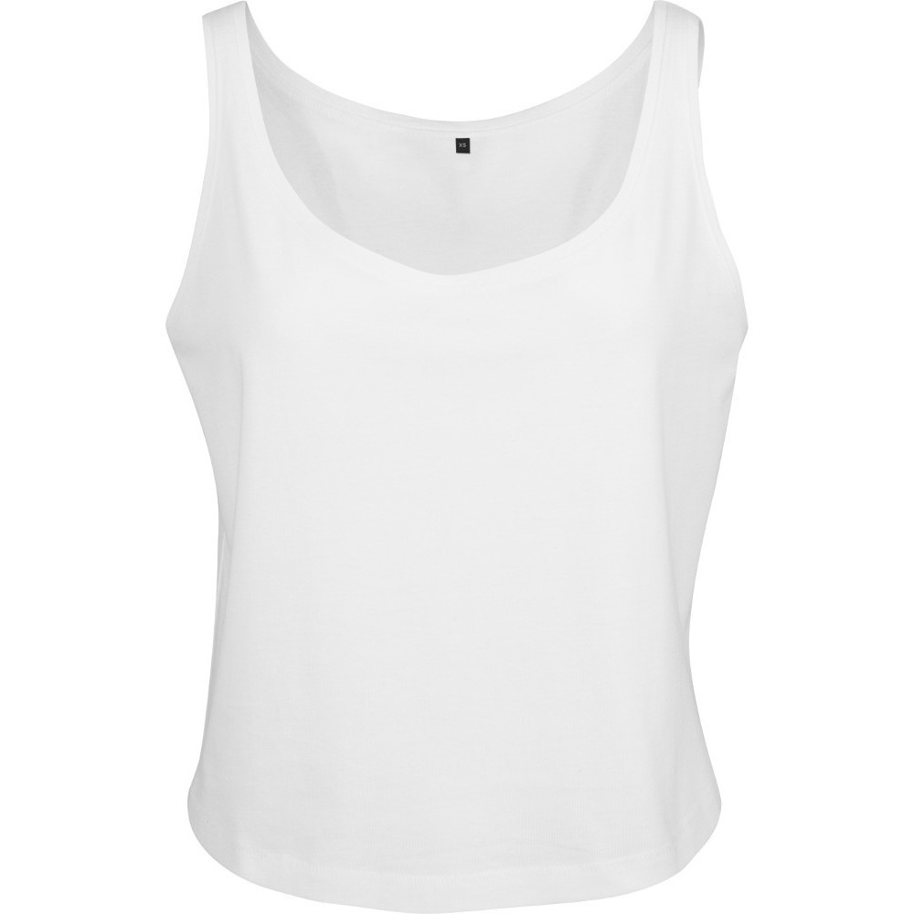 Cotton Addict Womens Oversized Cropped Cotton Tank Vest Top L - UK Size 14