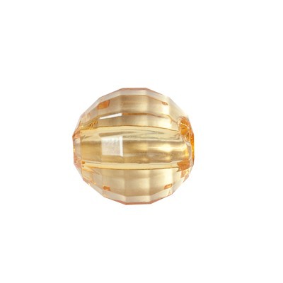 Facetten-Perlen, transparent, Ø8mm, 100 Stück, citrin