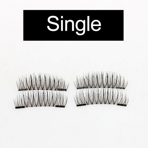 4Pcs 3D Magnetic Eyelashes Handmade Fake Eyelash Magnets Natural False Eyelashes Makeup Extension