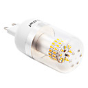 G9 4W 50xsmd 3014 280lm 2500-3500k lumière blanche chaude ampoules LED de maïs argent-fil (AC 110-240V)