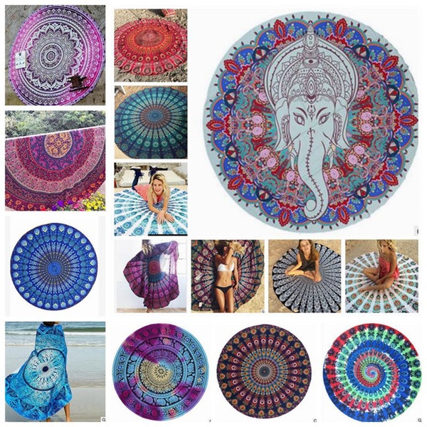 mandala beach towel indian beach throw tapestry chiffon printed tapestry yoga mat summer picnic rug 39 designs yw388-2