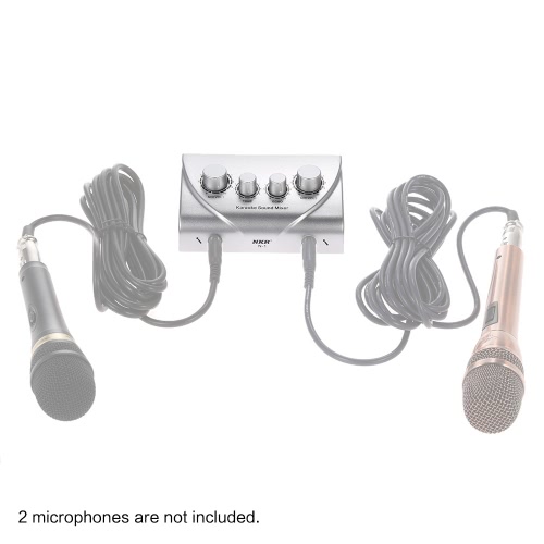 Karaoke-Sound Mixer Dual Mikrofoneingänge mit Kabel