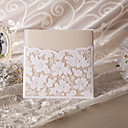 elegante corte de flores invitación de la boda (juego de 50)