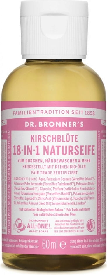 Dr. Bronner's 18in1 Naturseife Kirschblüte - 60 ml