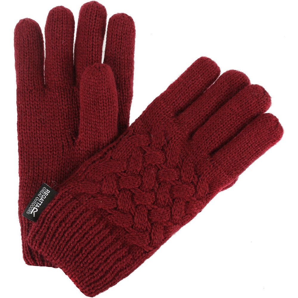Regatta Boys & Girls Merle Cable Knit Warm Fleece Lined Winter Gloves 4-6 Years