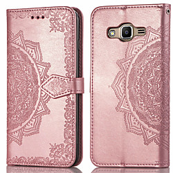 Case For Samsung Galaxy J2 Prime Card Holder / Flip Full Body Cases Solid Colored Hard PU Leather for J2 Prime Lightinthebox