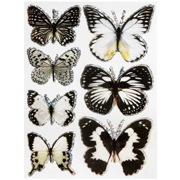 Pop-Up Hologramm-Sticker "Schmetterlinge", Design 8