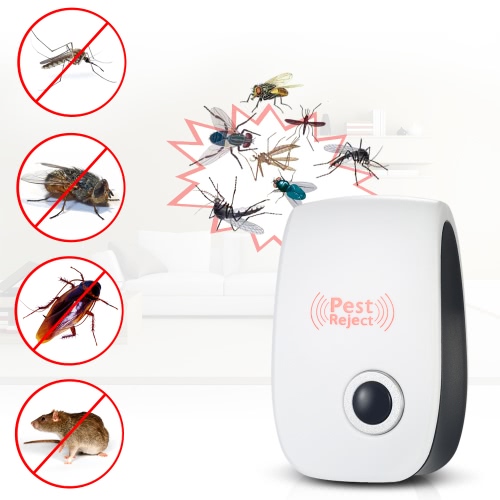 Electronic Ultrasonic Pest Repeller Non-toxic Mosquito Ants Spiders Roaches Repelling AC90V-250V