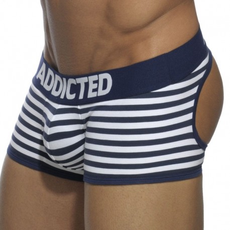 Addicted Basic Colors Empty Bottom Boxer - Navy Sailor S