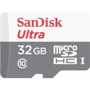 SanDisk Ultra - Flash-Speicherkarte - 32GB - UHS-I / Class10 - microSDHC UHS-I (SDSQUNS-032G-GN3MN)