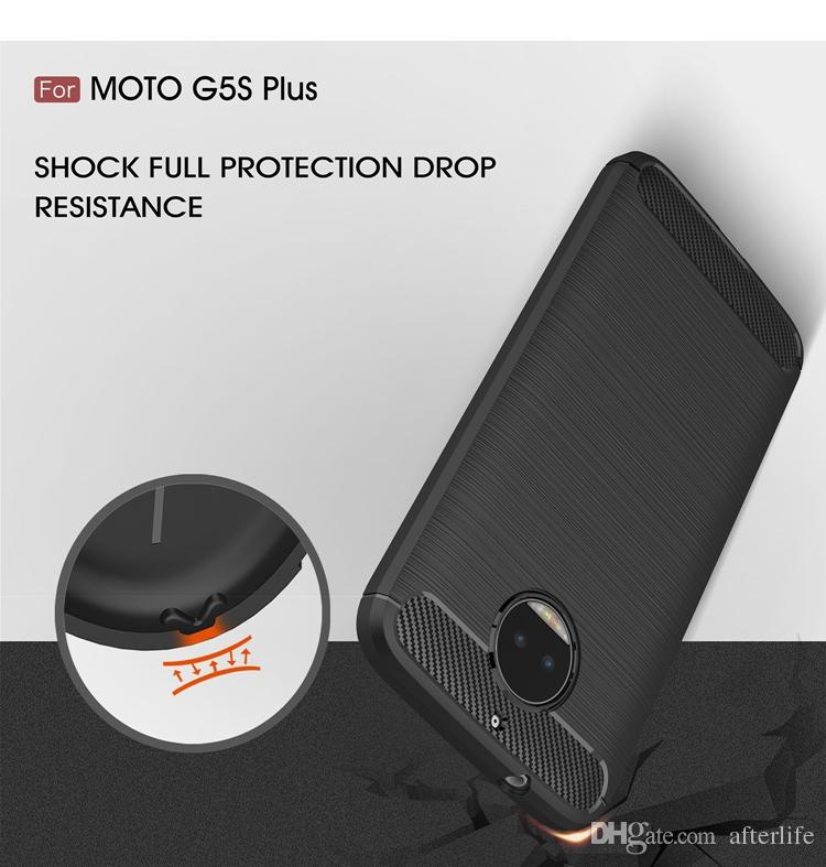 For Motorola Moto G5S Plus 5.5" Case Slim Rugged Hybrid Armor Shockproof Hybrid Soft Rubber Silicone Phone Cases Cover G5S Plus