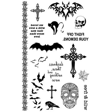 Halloween Horror Temporary Tattoo Sticker