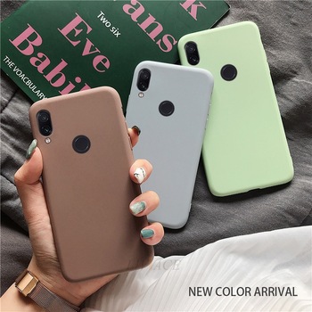 matte silicone phone case on for huawei honor play 8x max 8A 8C view 20 v20 8 9 10 lite 7x 7s 7a 7c pro v10 candy color cover