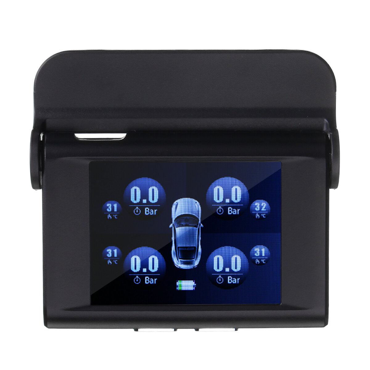 Solar Power Hang Tire Pressure Monitor System TPMS Wireless + 4 Internal Sensor