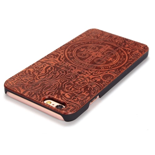 KKmoon Rosewood + PC Phone Case Protective Cover Shell for 4.7 Inches iPhone 6 6S Eco-friendly Material   Stylish Portable Ultrathin Anti-scratch Anti-dust Durable
