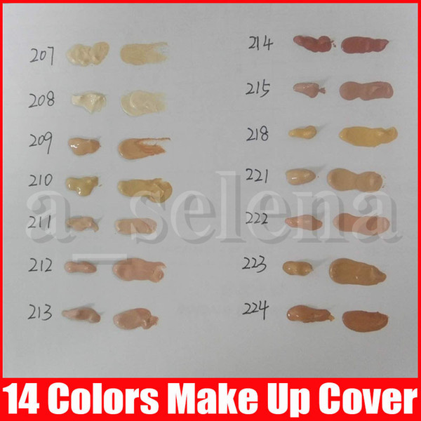 New makeup Base Make up Cover Extreme Covering liquid Foundation Hypoallergenic Waterproof 30g Cheap Skin Concealer 14 color