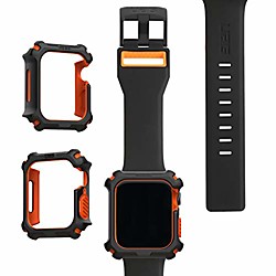 smart watch case apple watch band 44mm 42mm, iwatch series 6/5/4/watch se Ersatzbandzivil schwarz/orange  apple watch case 44mm, iwatch Bumper Schutzhülle, schwarz/orange Lightinthebox