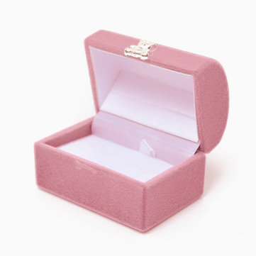 Pink Velvet Jewelry Storage Box