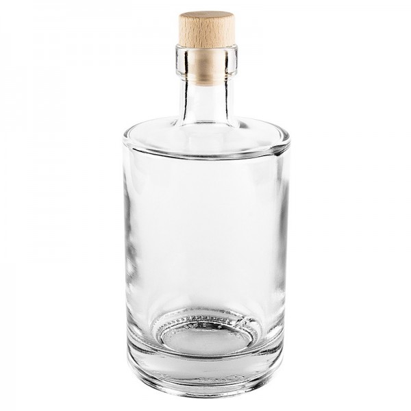 Glasflasche mit Korken, Ø 8,5cm, 500 ml