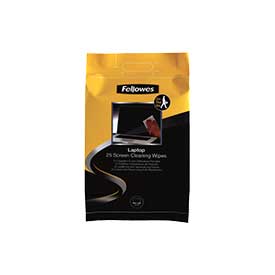 Fellowes 9967404 Screen Cleaning Wipes Pack of 25