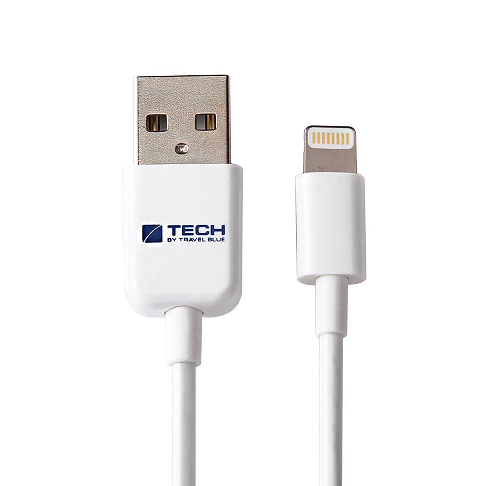 Travel Blue Lightning USB Data Sync & Charge Cable