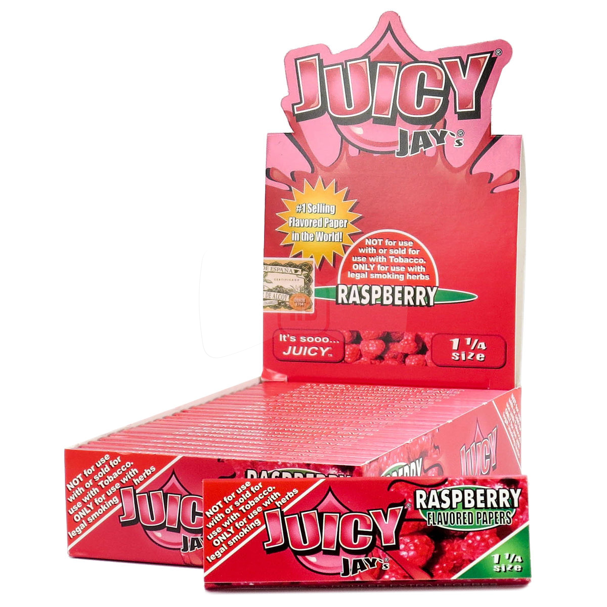 Juicy Jays Raspberry Rolling Papers Full Box (24 packs) King Size