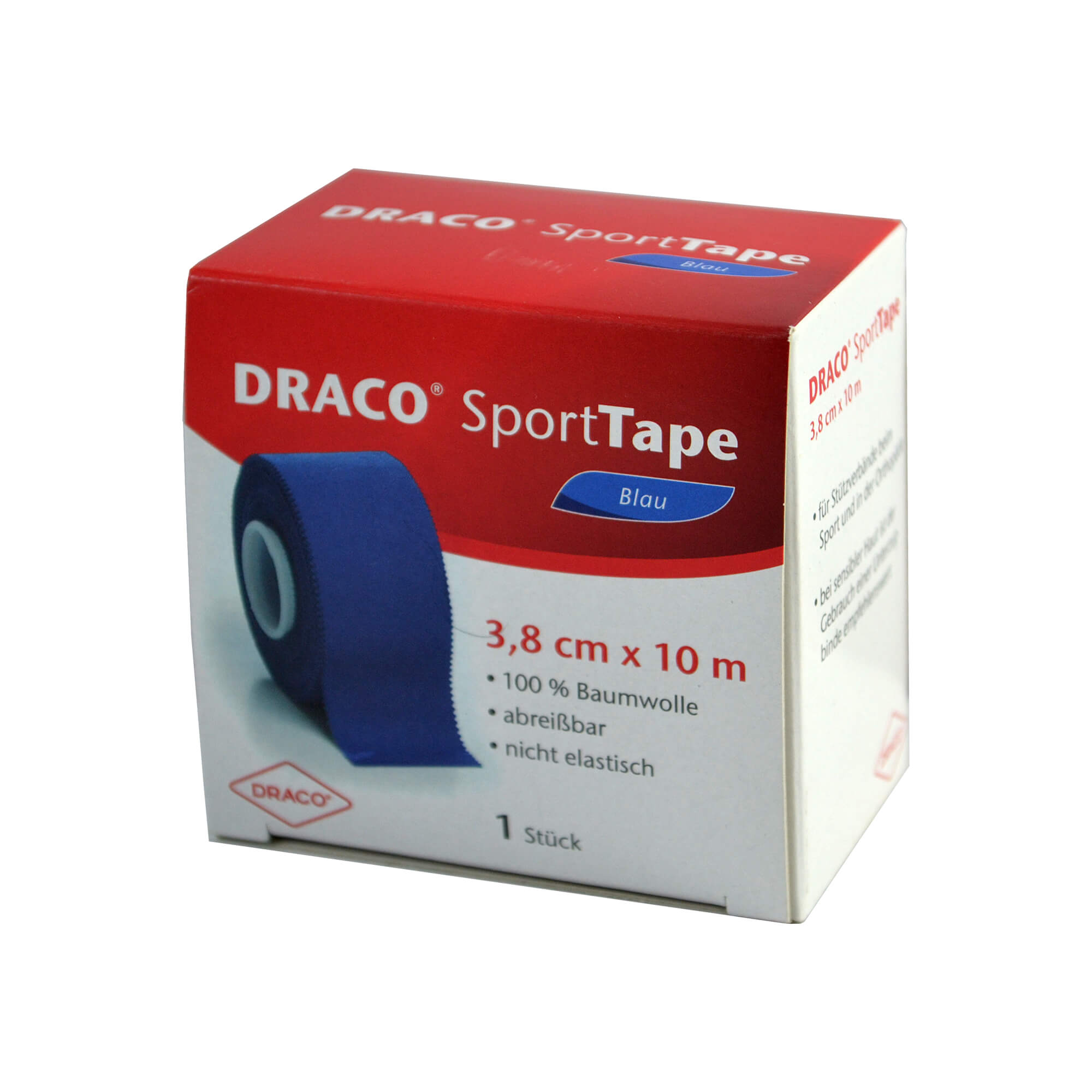 Dracotapeverband 3,8 cmx10 m Blau