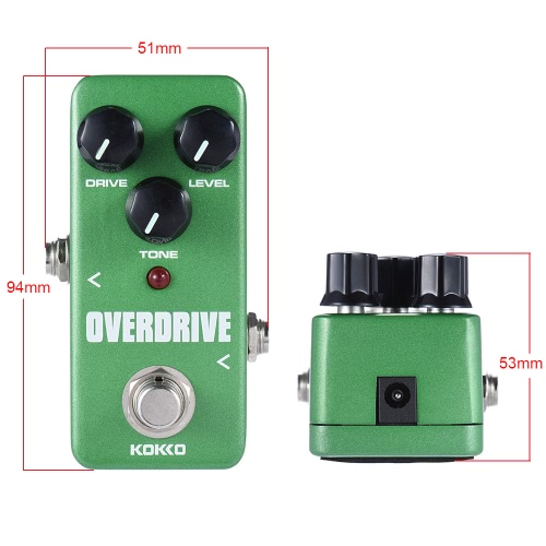 KOKKO FOD3 Mini pédale Overdrive Guitar Portable Effect Pedal