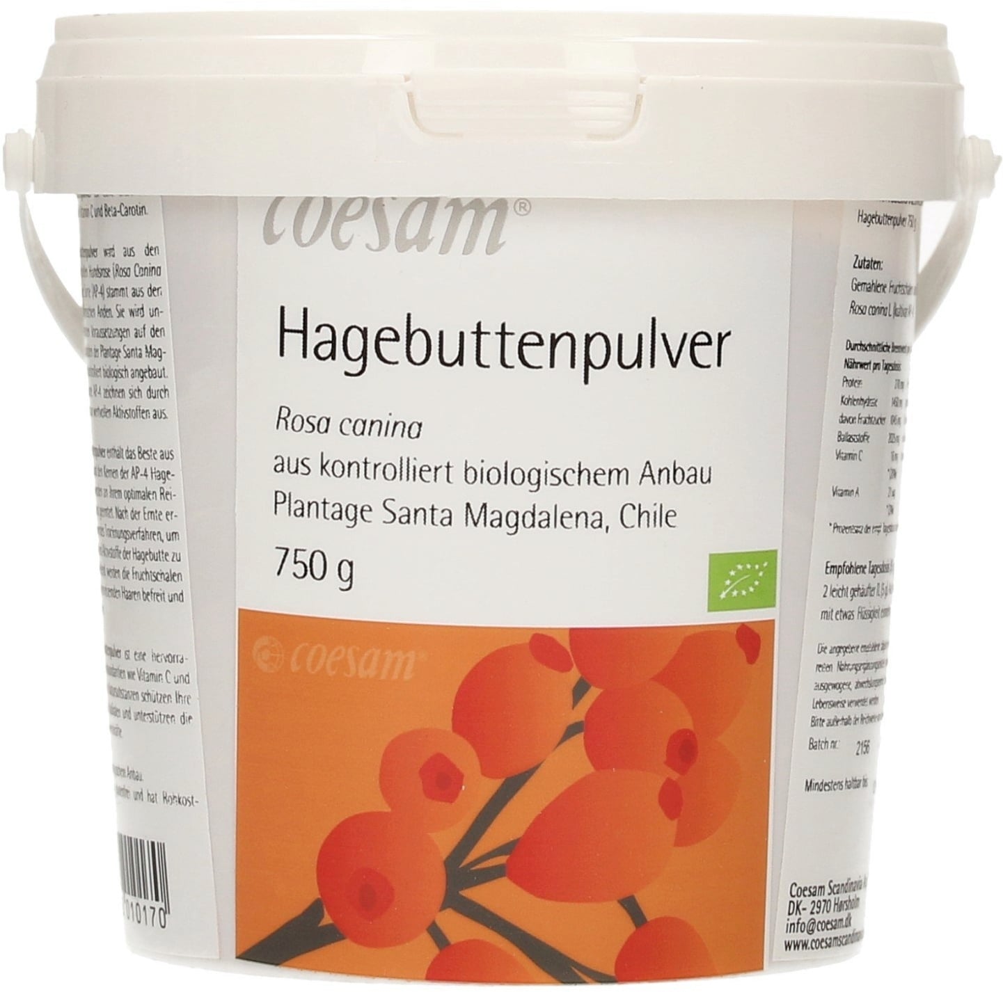 Coesam Human Bio-Hagebuttenpulver - 750 g