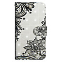 Coque Pour Apple iPhone X / iPhone 8 Plus / iPhone 8 Portefeuille / Porte Carte / Avec Support Coque Intégrale Bande dessinée / Impression de dentelle / Fleur Dur faux cuir