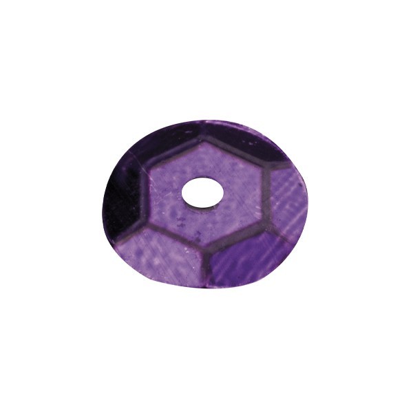 Pailletten, metallic, 15 g, Ø6 mm, violett