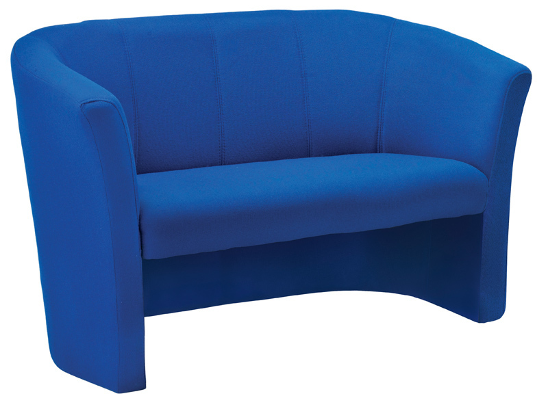 Blue Fabric Reception Sofa