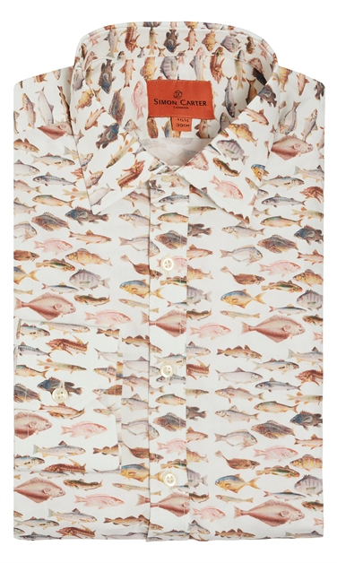 Fish Print Zoological Study Shirt
