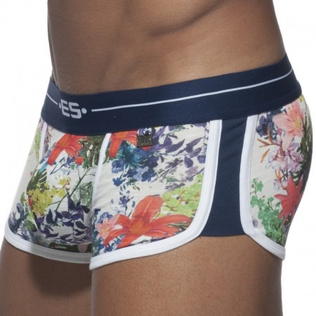 ES Collection Double Side Flower Boxer - White XS