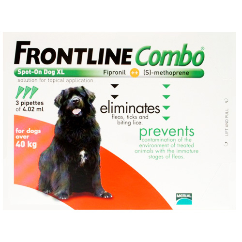 Frontline Plus (Combo) For Extra Large Dogs Over 89 Lbs (Red) 6 Pipette