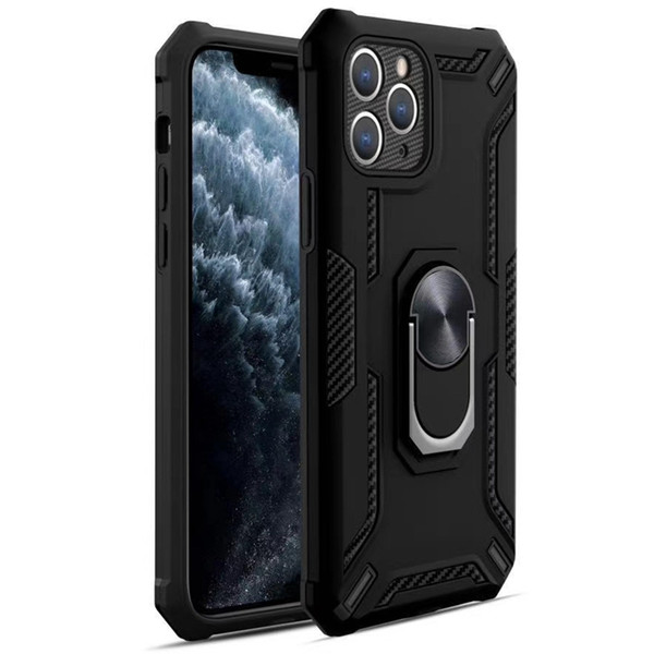 for iPhone 12 Note 20 Plus 11 Pro Max XR XS 6 7 8 Plus Anti Fall Finger-Ring Suction Bracket New Phone Case