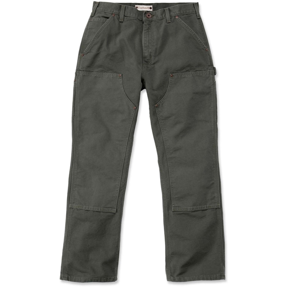 Carhartt Mens Double Front Triple Stitch Straight Work Pants Trousers Waist 28' (71cm)  Inside Leg 30' (76cm)