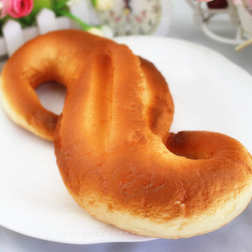 Squishy Jumbo 8 Shaped Bread 20cm Slow Rising Bakery Collection Gift Decor Toy