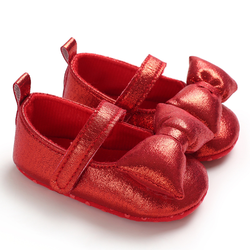 Baby / Toddler Girl Solid Bowknot Devil Velcro Princess Shoes