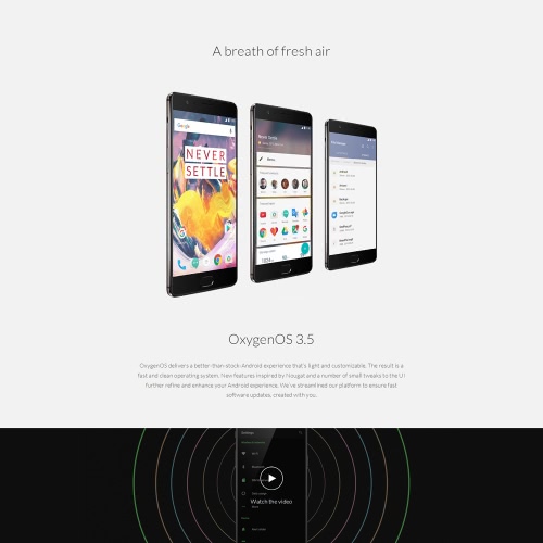 OnePlus 3T 4G Smartphone TDD-LTE FDD-LTE Qualcomm Snapdragon 821 de 64 bits Quad Core 5.5 